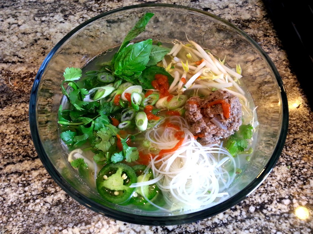 Elk Meatball Pho Bowl